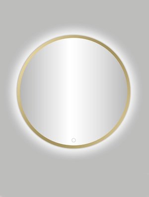 Belgairo Led Spiegel Rond Mat Goud