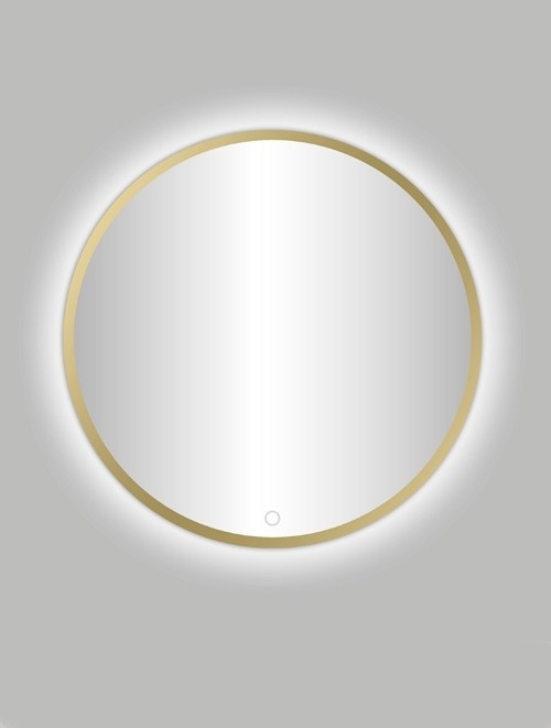 Belgairo Led Spiegel Rond Mat Goud