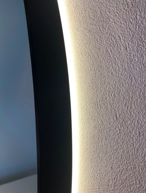 Belgairo Led Spiegel Rond Gun Metal