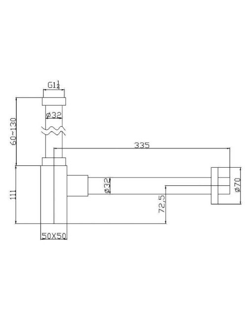 StoneArt Sifon PX030P Zwart