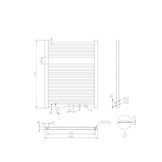 Designradiator Antro D7 Mat (inclusief bevestigingsmaterialen)