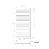 Designradiator Antro D12 Mat (inclusief bevestigingsmaterialen)
