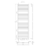 Designradiator Antro D18 Mat (inclusief bevestigingsmaterialen)
