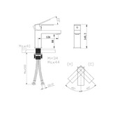 StoneArt Lecco wastafelkraan Glans Chroom