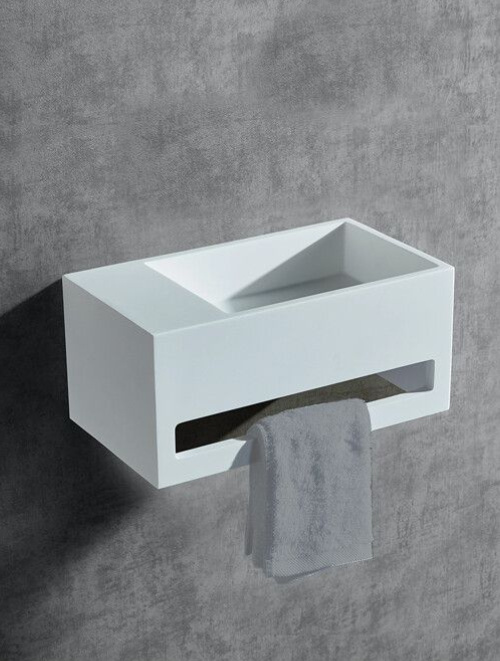 StoneArt LP101 Solid Fontein met Handdoekrek