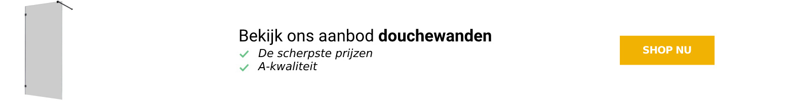 Douchewand banner