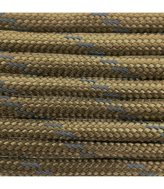 123Paracord Paracorde 550 type III Or Marron Reflective