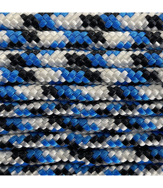 123Paracord Paracorde 425 type II Bleu / Blanc