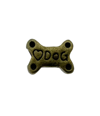 123Paracord Perle dog bone Bronze