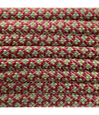 123Paracord Paracorde 550 type III Burgundy / moss Diamond