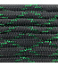 Paracorde 550 type III Vert Knight Metallic Glitter Noir / Vert Tracer X