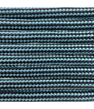 123Paracord Paracorde 550 type III Neon Turquoise / Noir Stripes