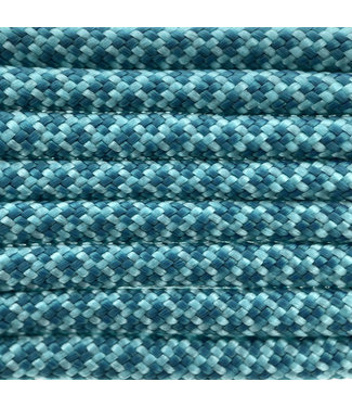 123Paracord Paracorde 550 type III Turquoise / Teal Diamond