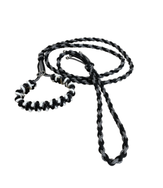 123Paracord Aberration rapide blanc / noir