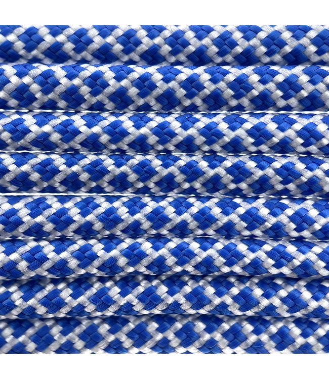 Paracorde 550 type III Blanc / Royal Bleu Diamond
