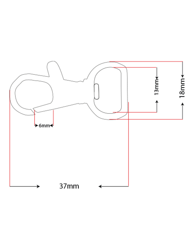 Paracorde D-Anneau Mousqueton 11MM