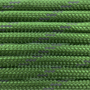 123Paracord Paracorde 550 type III Forest Vert Reflective