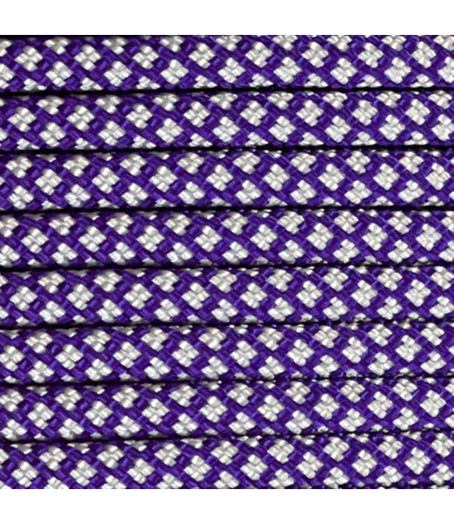Paracorde 550 type III Acid Violet / Argent Gris Diamond