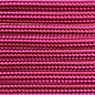 123Paracord Paracorde 550 type III Burgundy / Ultra Neon Rose Stripes