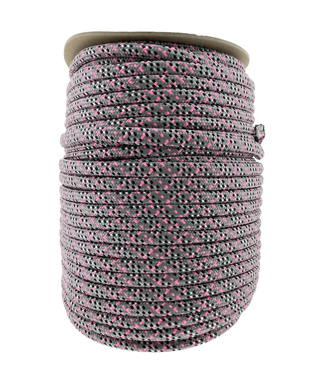 10MM PPM Corde Tartan Fuchsia / Charcoal Gris