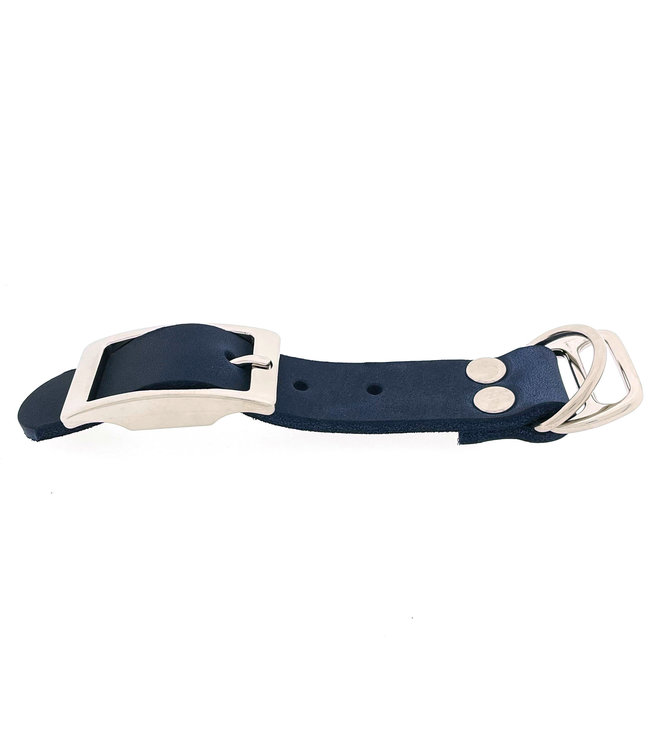 Adaptateur en cuir gras 25MM Navy