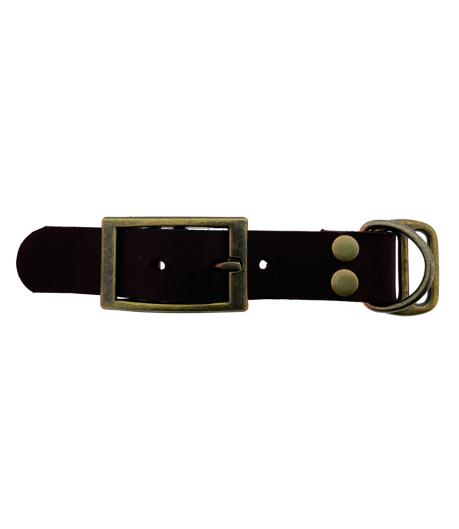Adaptateur en cuir gras 25MM Marron/Bronze antique