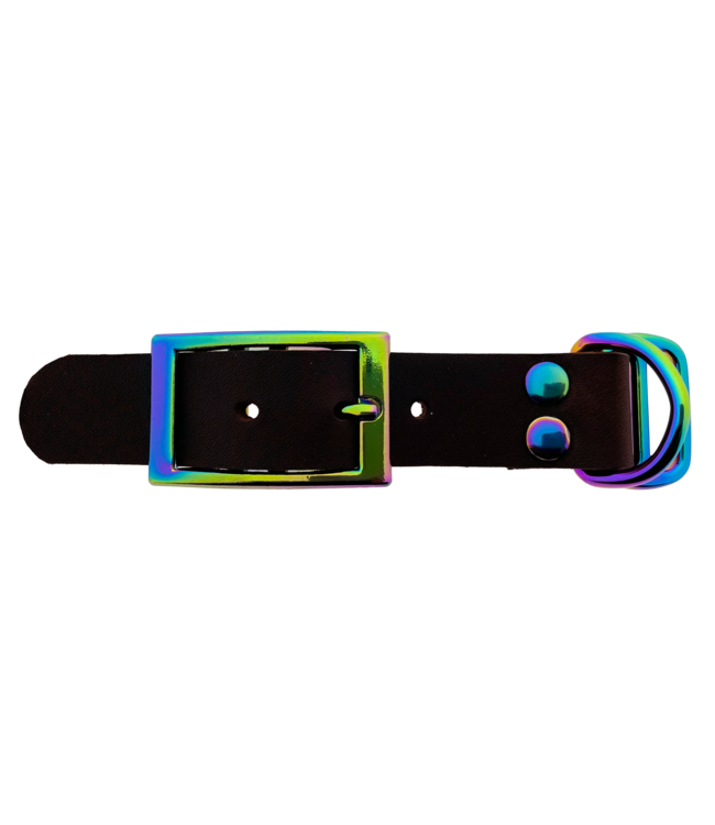 Adaptateur en cuir gras 25MM Marron/Neo-Chrome