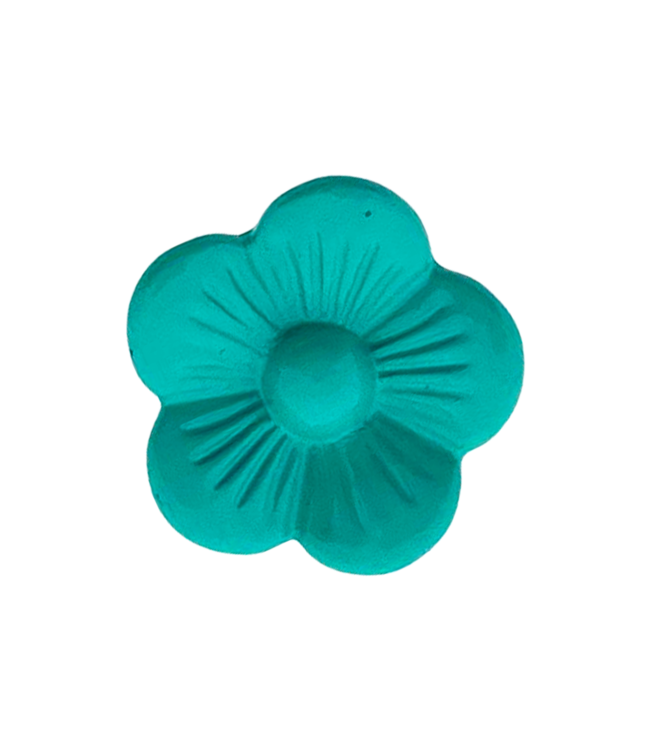 Sliding Perle bloem Turquoise