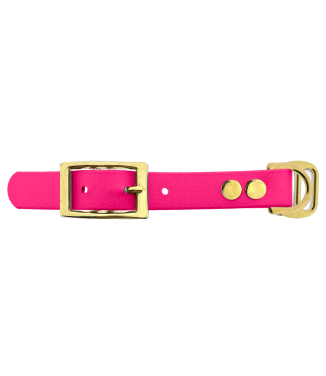 Adaptateur Biothane 19MM Neon Rose/Brass