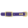 123Paracord Adaptateur Biothane 19MM Violet/Brass