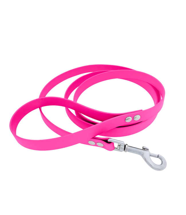 Laisse pour chien Biothane Neon Rose Large