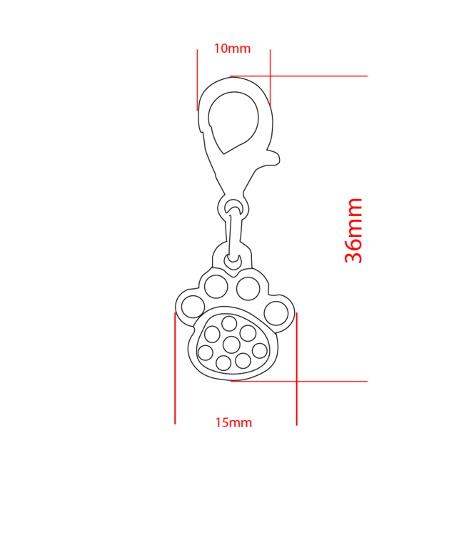 Charm Patte de chien