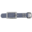 123Paracord Adaptateur Biothane 25mm Gris/Inoxiable