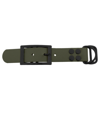 123Paracord Adaptateur Biothane 25MM Military Olive/Noir