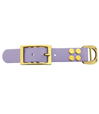 123Paracord Adaptateur Biothane 25MM Pastel Violet/Brass