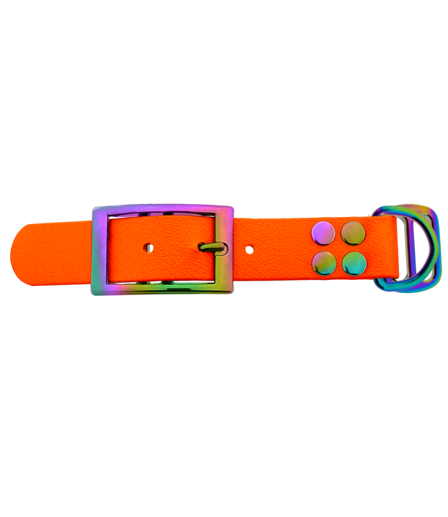 Adaptateur Biothane 25MM Orange/Neo-Chrome