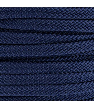 123Paracord 10MM PPM Corde plate Navy Bleu