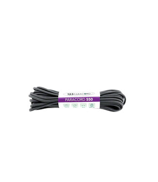 123Paracord Paracorde 550 type III Steel Gris - 10 mtr