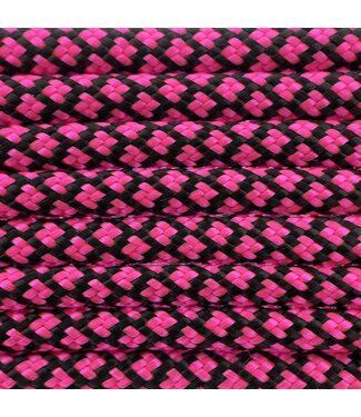 123Paracord Paracorde 550 type III Ultra Neon Rose Diamond