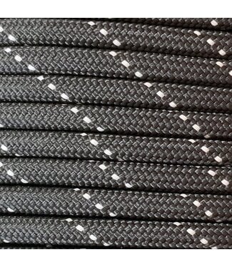 123Paracord 6MM PPM Corde Noir Reflective