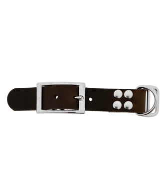 123Paracord Adaptateur en cuir gras 25MM Marron Foncé