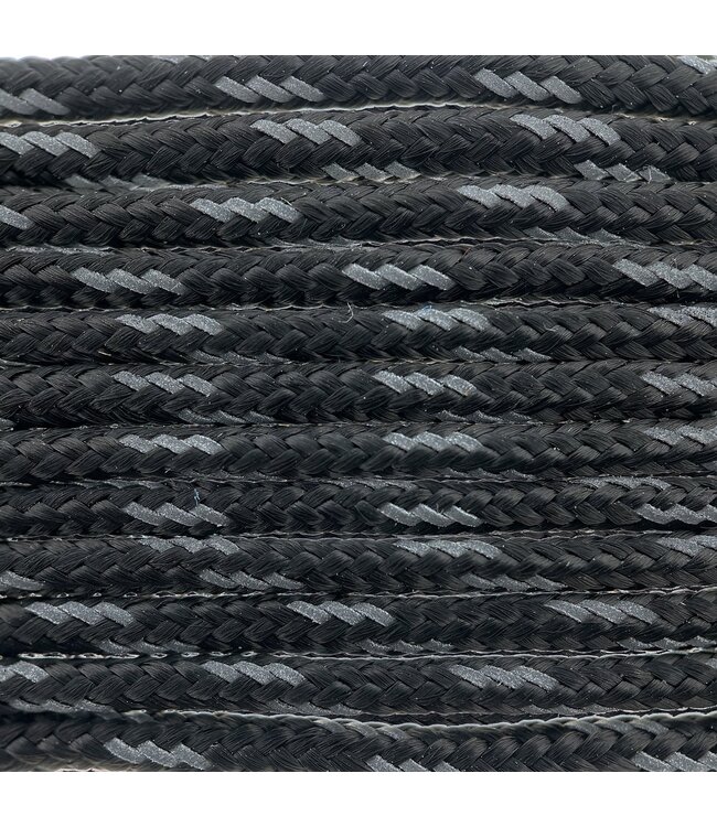 Paracorde 100 type I Noir Reflective