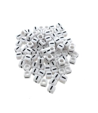 123Paracord Paracorde alphabet letter Perles Blanc I