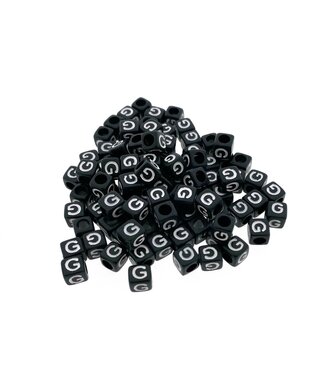 123Paracord Paracorde alphabet letter Perles Noir G