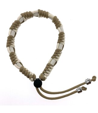 123Paracord Collier anti-tiques bricolé Meadow Marron/Pastel Creme