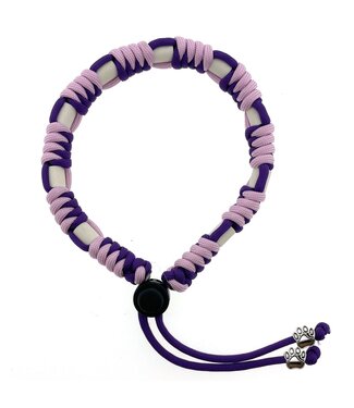 123Paracord Collier anti-tiques bricolé Purplelicious/Pastel Lilac