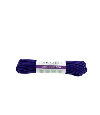 123Paracord Paracorde 550 type III Deep Purple - 10 mtr