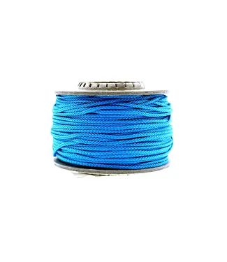 123Paracord Microcorde 1.4MM Fonce Cyan - 40 mtr