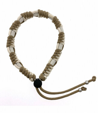 123Paracord Collier anti-tiques bricolé Meadow Marron/Pastel Creme