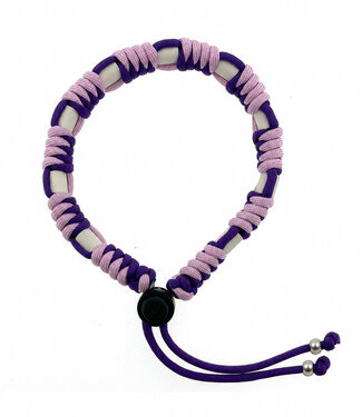 123Paracord Collier anti-tiques bricolé Purplelicious/Pastel Lilac